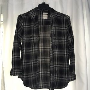 Black/Gray American Eagle Flannel